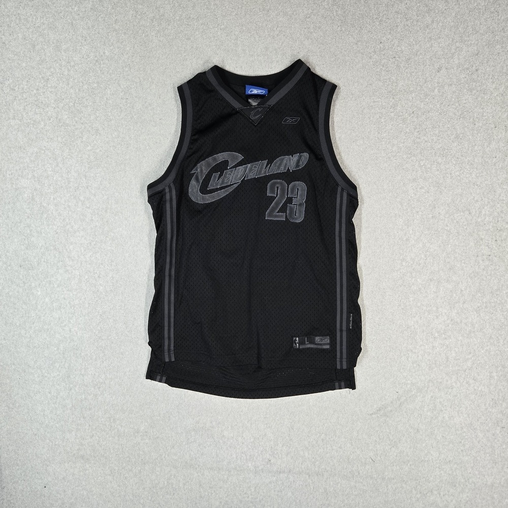 Cleveland Cavaliers Boys Jersey L YOUTH Black Reebok James 23 Tank Sleeveless